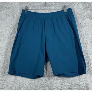 Lululemon Performance Mens Shorts Size Medium Blue Aqua‎